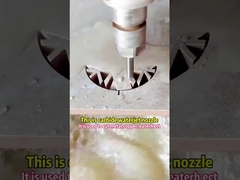Nozzolo di taglio a getto d'acqua a carburo di tungsteno cementato